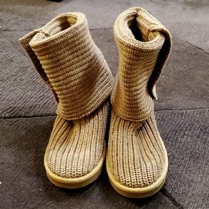 Ugg light brown knit Cardy boot